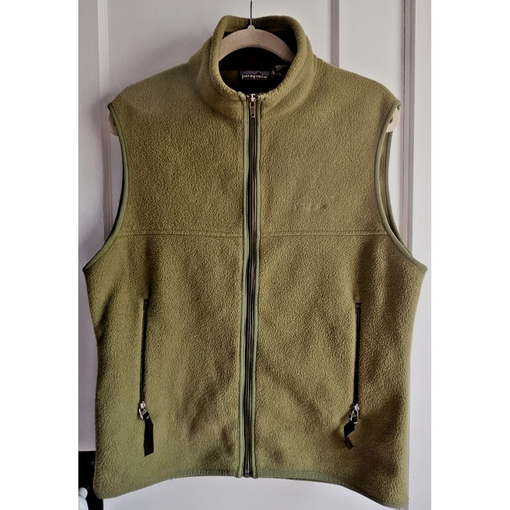 Vintage patagonia SYNCHILLA green men's vest Sz‎ M full zip